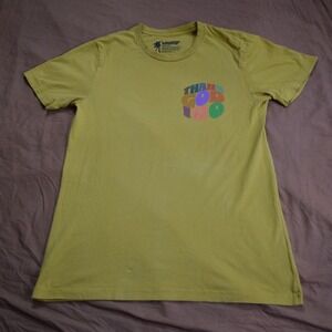 Lauren Daigle Thank God I Do Graphic Tee Mustard Yellow Cotton Shirt Medium